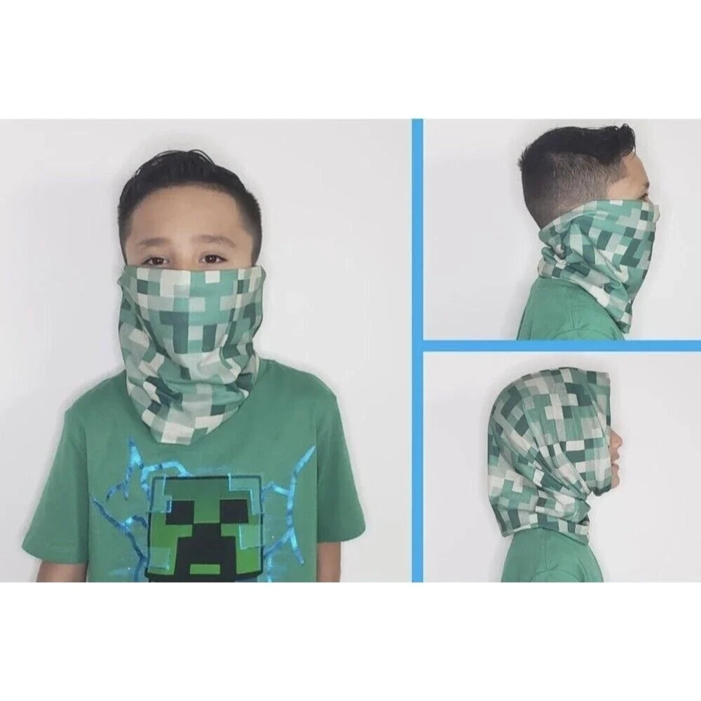 Adults & Kids One Size 3 Pack Face Cover Mask Balaclava Head Band Gaiter Neck UV